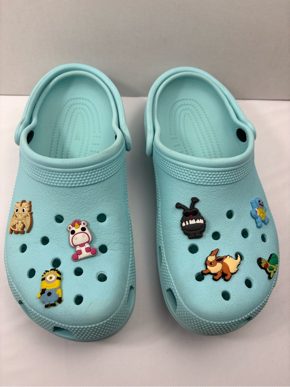 CROCS Classic Clogs Slip-On Shoes-Size: 7(M) 9(W)-Color: Mint Green